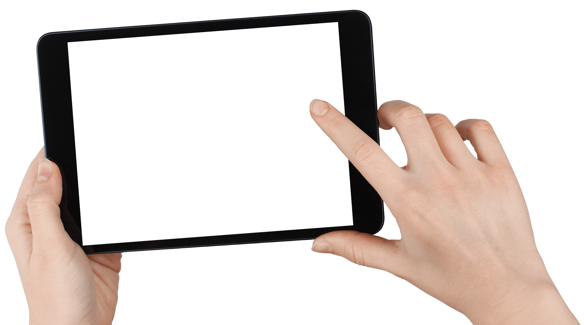 Person holding an iPad